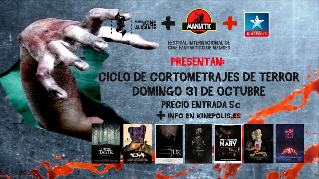 El Festival de Cine de Alicante y el Festival Internacional de Cine Fantástico de Manises celebran Halloween con cortos de terror